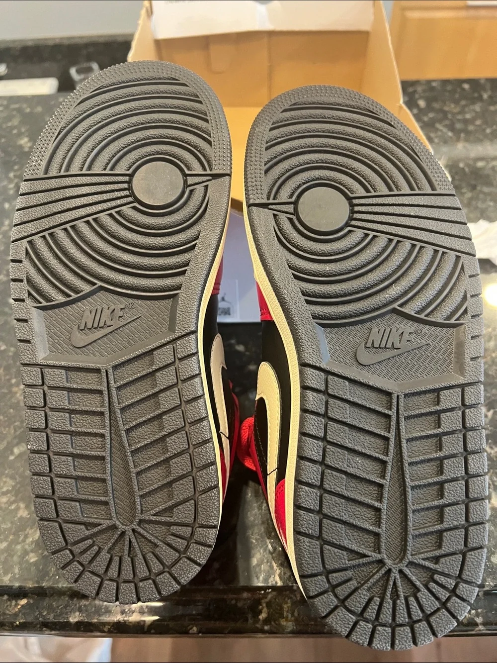 Nike Women’s Air Jordan 1 Low - Black/Red/Cream 6W / 4.5Y